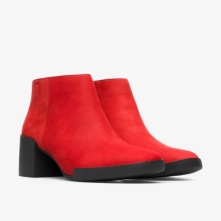 Camper Red Ankle Boots Womens - Lotta Online Ireland | XUQVA1938